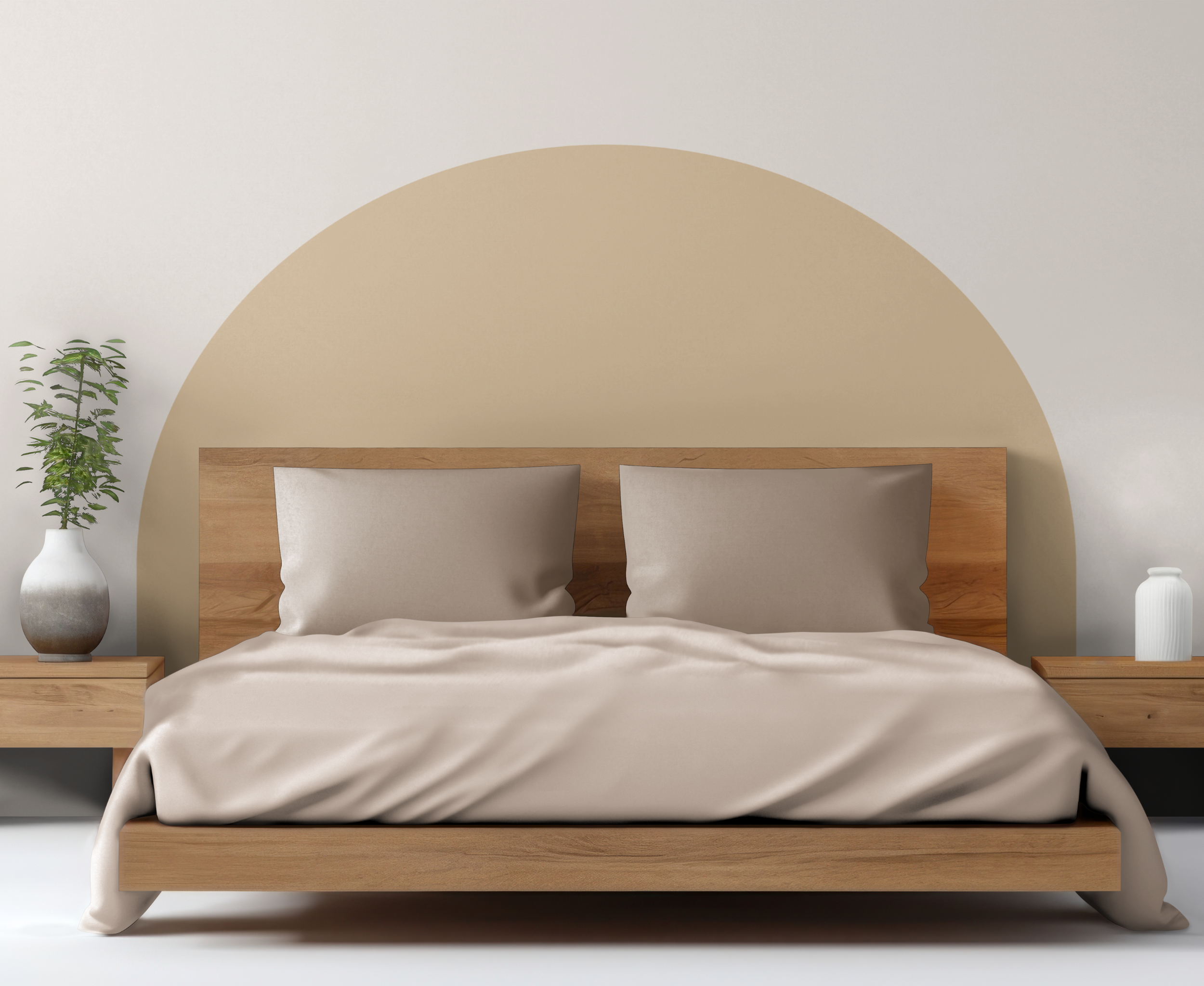 Brown Headboard Wall Decal