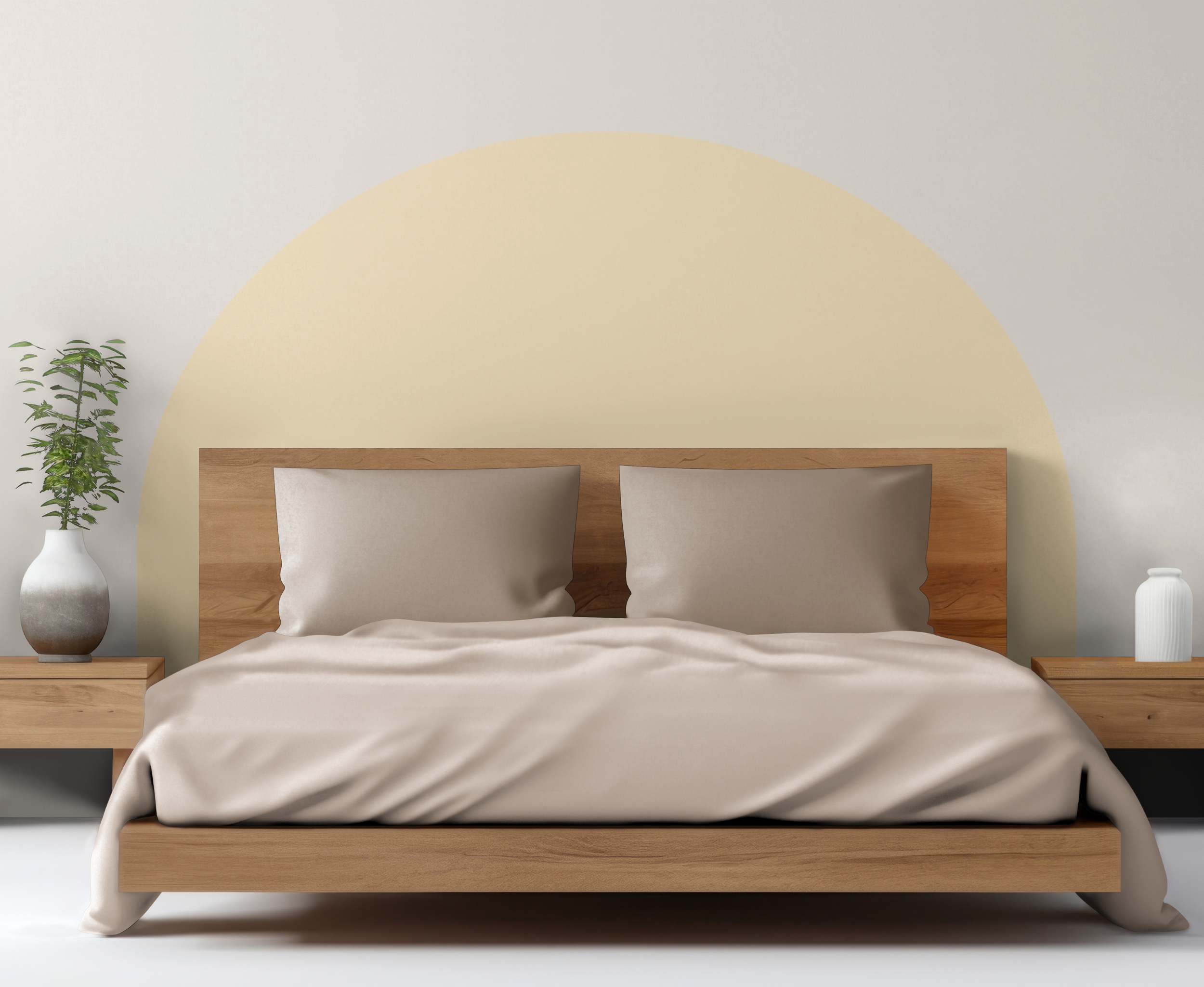 Brown Headboard Wall Decal