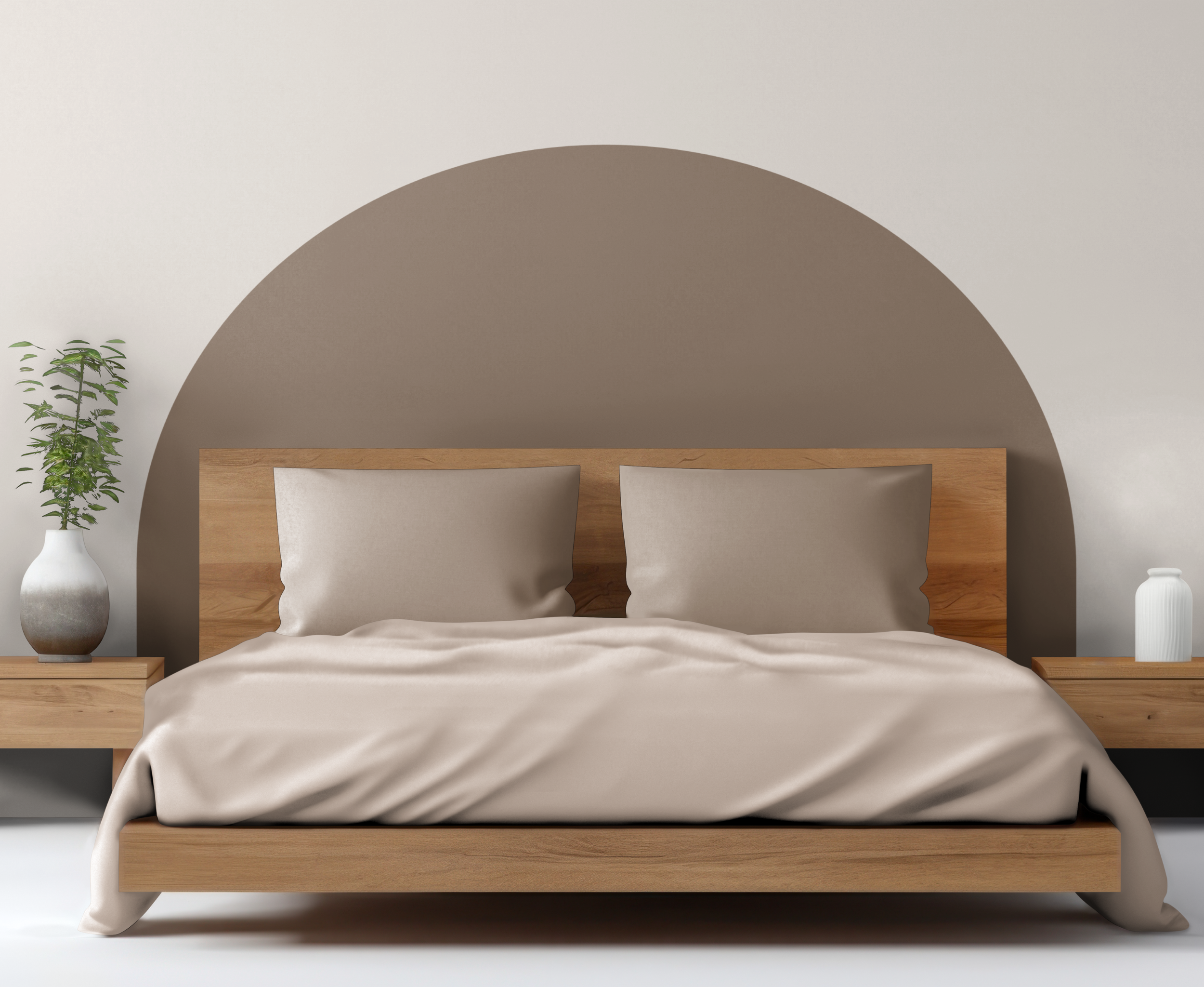 Brown Headboard Wall Decal