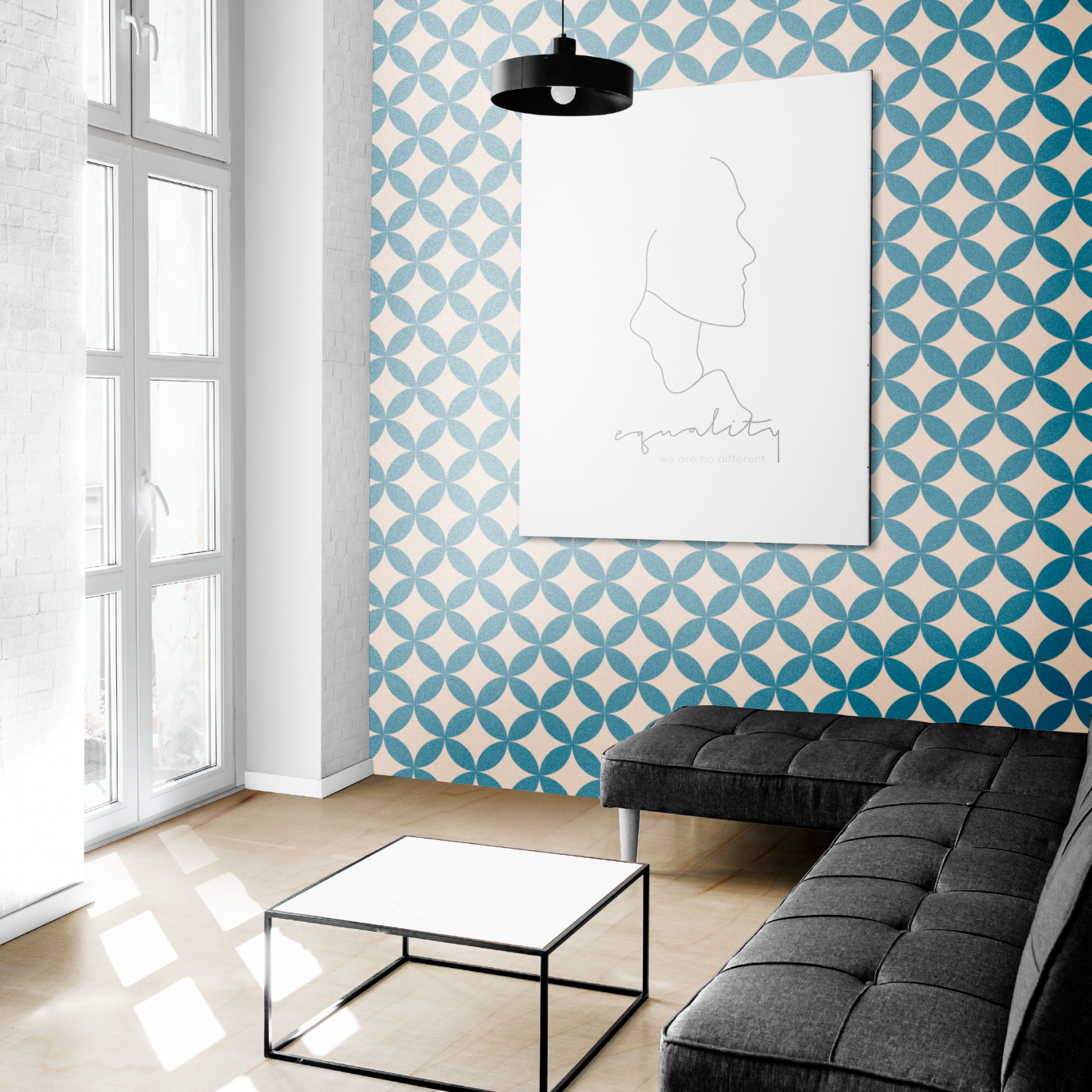 2D Wallpaper and Decor -Home- Peel and Stick Renter Friendly