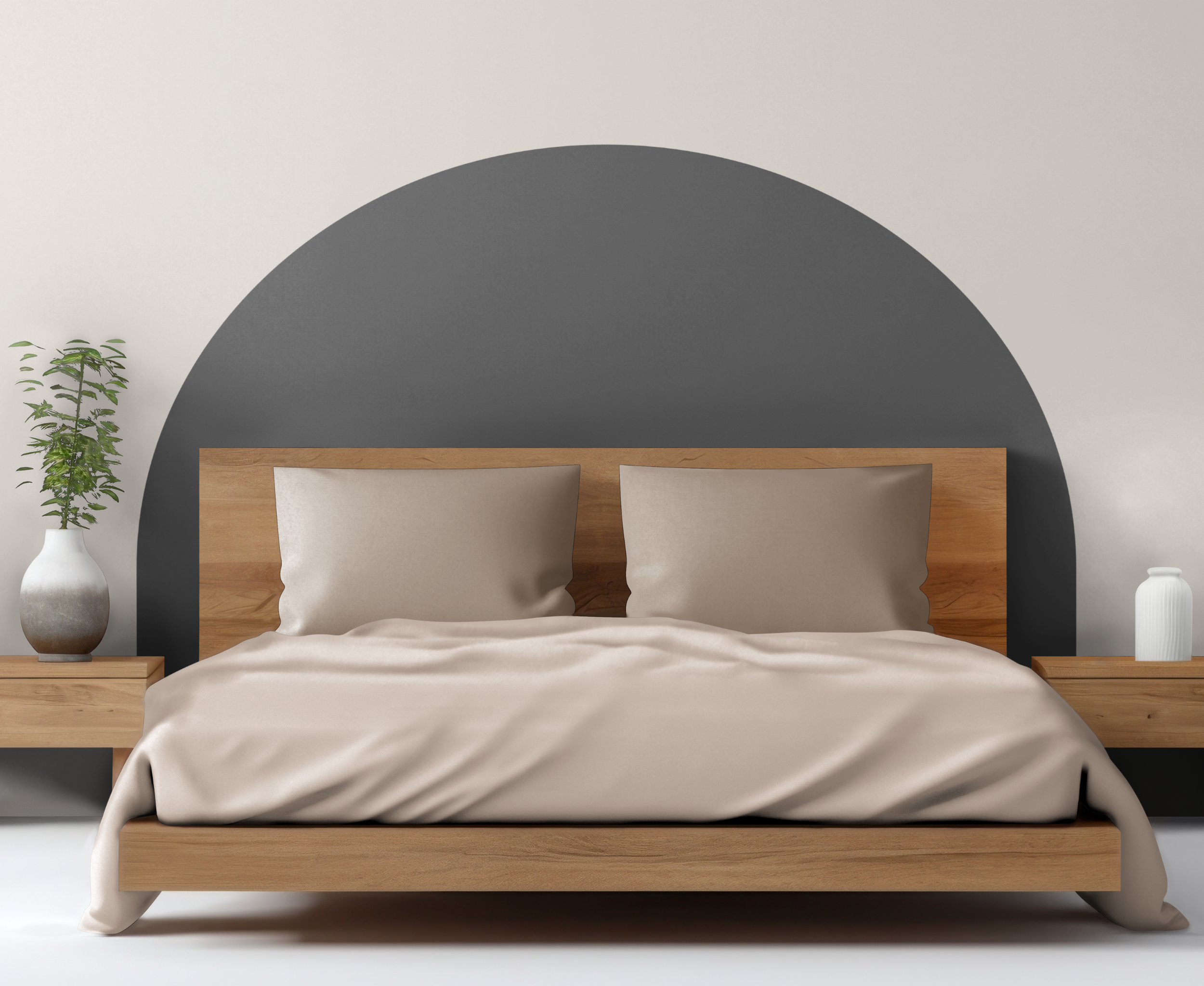 Brown Headboard Wall Decal