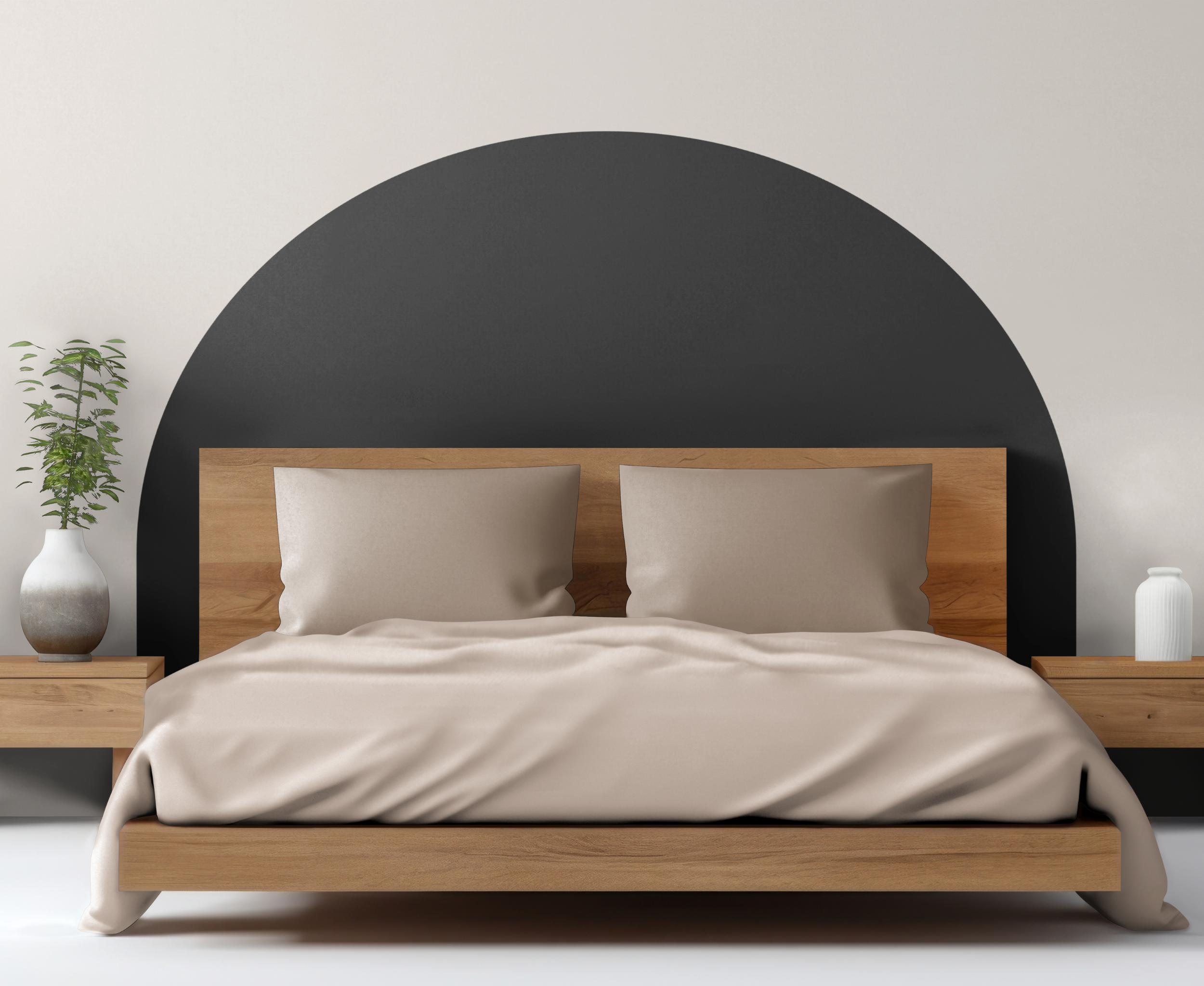 Brown Headboard Wall Decal